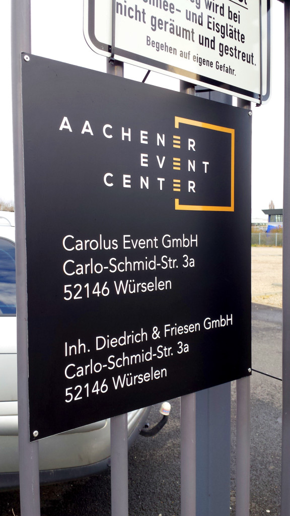 Firmenschild, Reklameschild My Werbeagentur Aachen